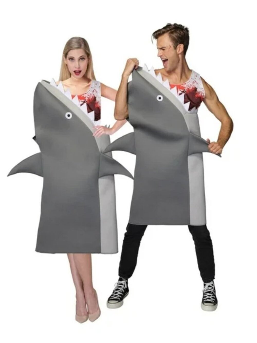 Partyholic Adult Shark Attack Costume - One Size